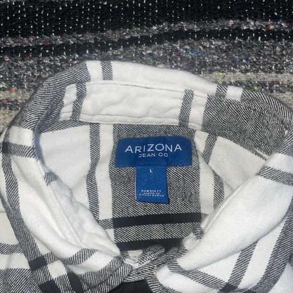 PreOwned Arizona Jean Co Flannel Size Large. - Picture 6 of 10